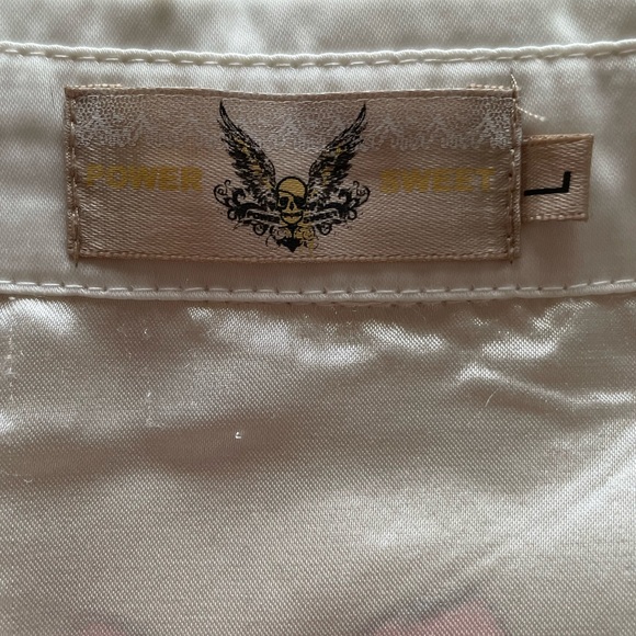 Power Sweet Bow Print Collar Pink Tan Bow Dress - Picture 13 of 15